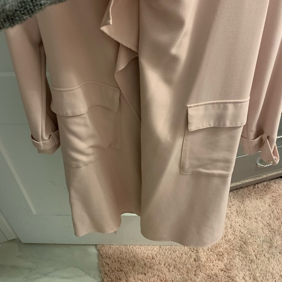 Eliza J Light Pink Trench Coat - Picture 7 of 7